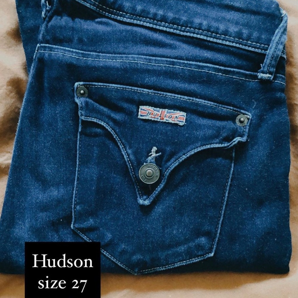 Hudson skinny low-rise jeans